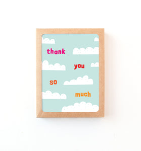 Cloud thank you card