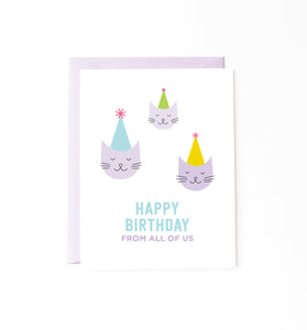 All of Us Cats Birthday card