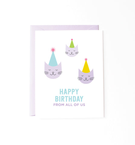 All of Us Cats Birthday card