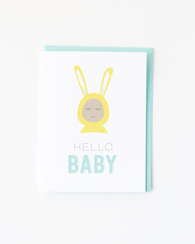 Hello Baby Bunny card