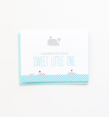 Sweet Baby Whale card