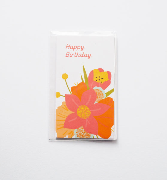 Floral Birthday mini card