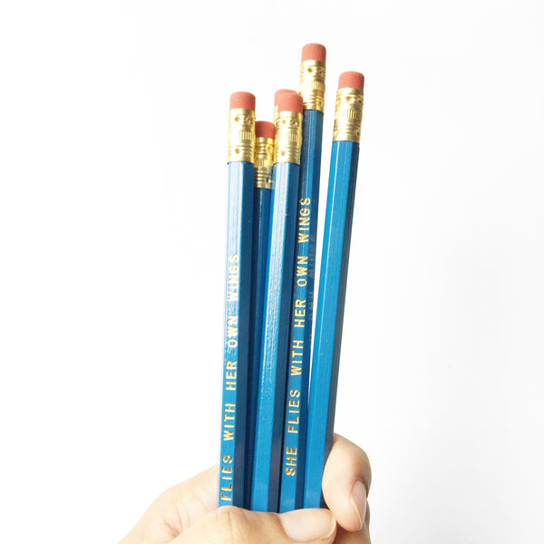 She Flies With Her Own Wings pencil set