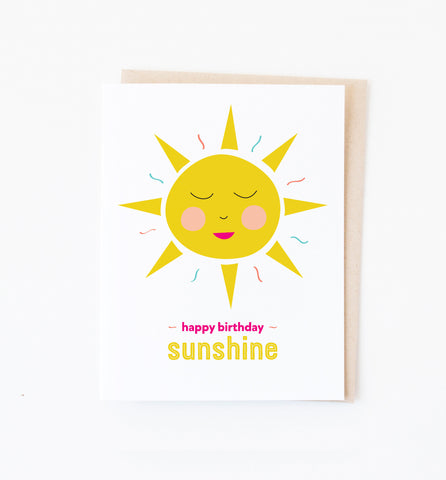 Sunshine Birthday card