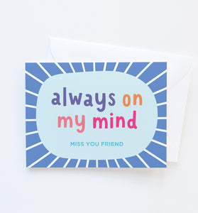 Always on My Mind thinking of you card
