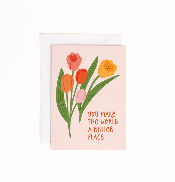 Tulip Love & Friendship enclosure card