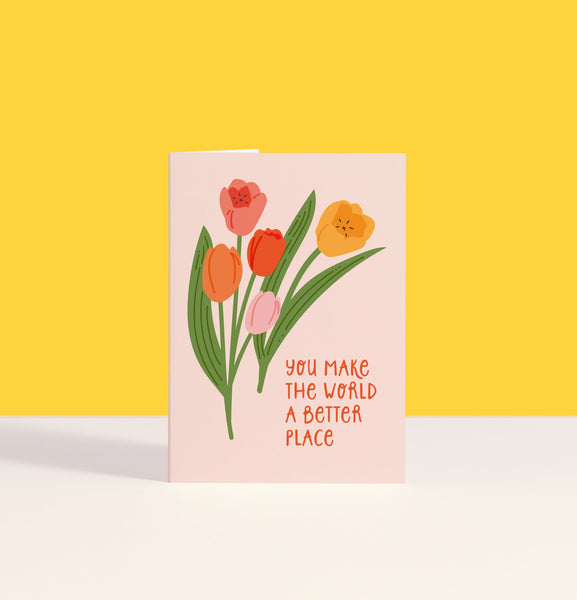 Tulip Love & Friendship enclosure card