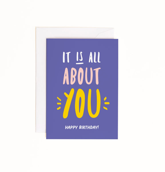 All About You Birthday enclosure card
