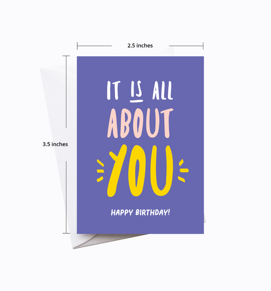 All About You Birthday enclosure card