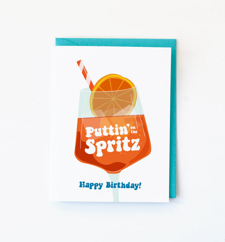 Birthday Spritz greeting card