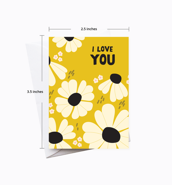 Floral Bloom Love enclosure card