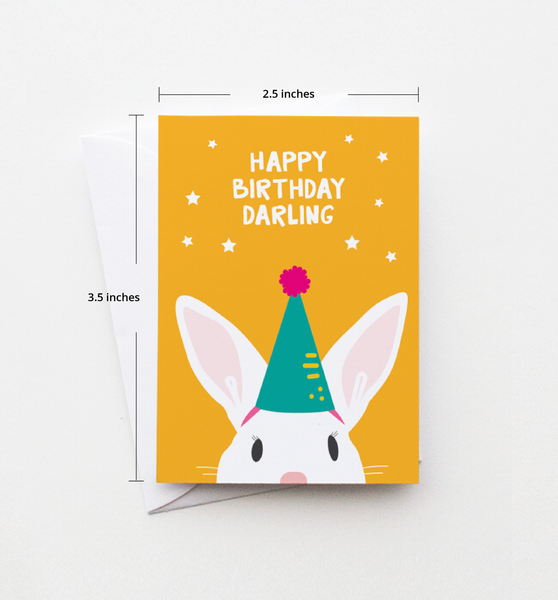 Bunny Birthday enclosure card
