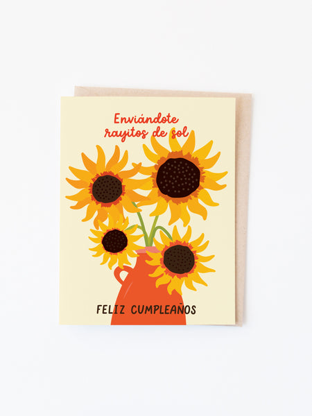 Enviándote Sol Spanish birthday card