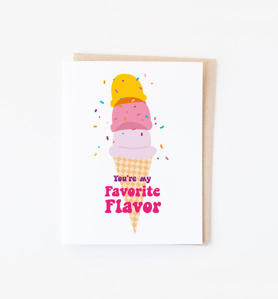 Favorite Flavor greeting card
