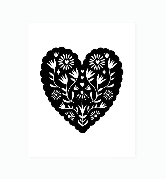 Papel Picado Heart print