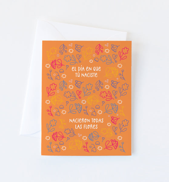 El día en que tú naciste Spanish birthday card