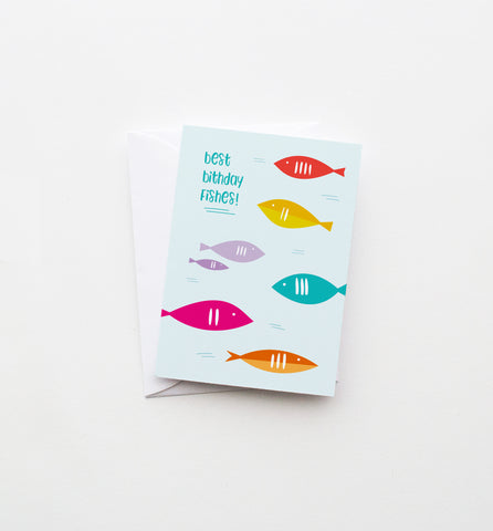 Best Birthday Fishes mini card