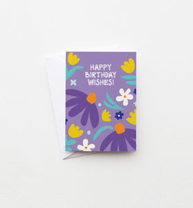 Coneflower Birthday mini card