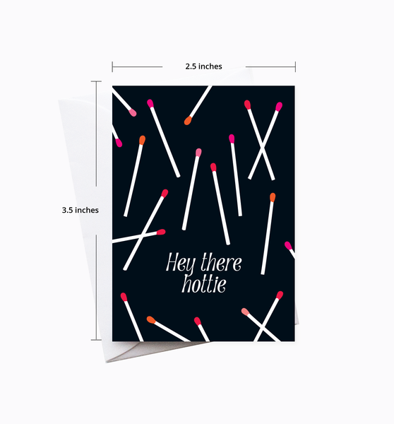 Hottie Matchstick Love enclosure card