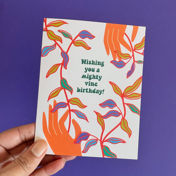 Mighty Vine Birthday greeting card