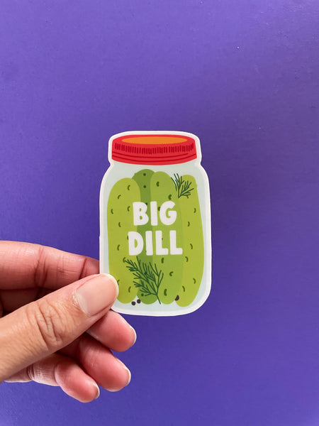 Big Dill pickle sticker