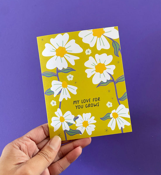 My Love Grows greeting card