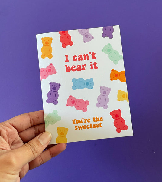 Gummy Bear love & friendship card