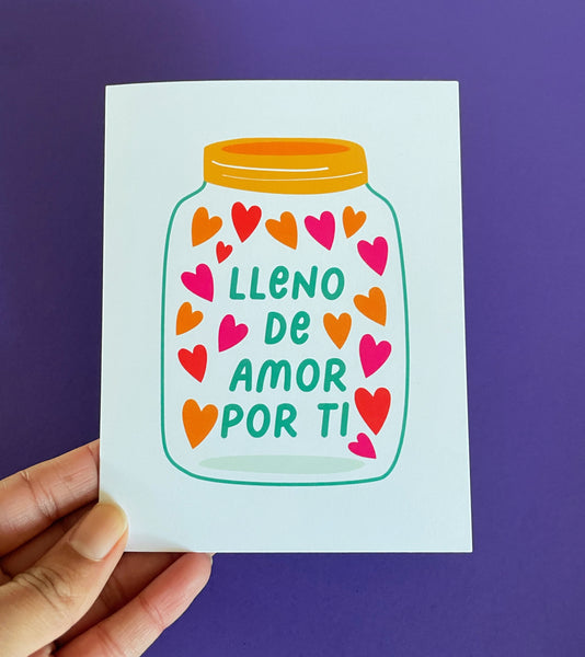 Lleno de Amor Spanish love card