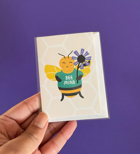 Bee Mine mini card