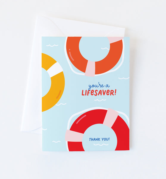 You're a Lifesaver thank you card