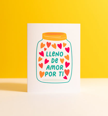 Lleno de Amor Spanish love card