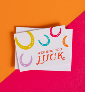 Lucky Horseshoe mini card