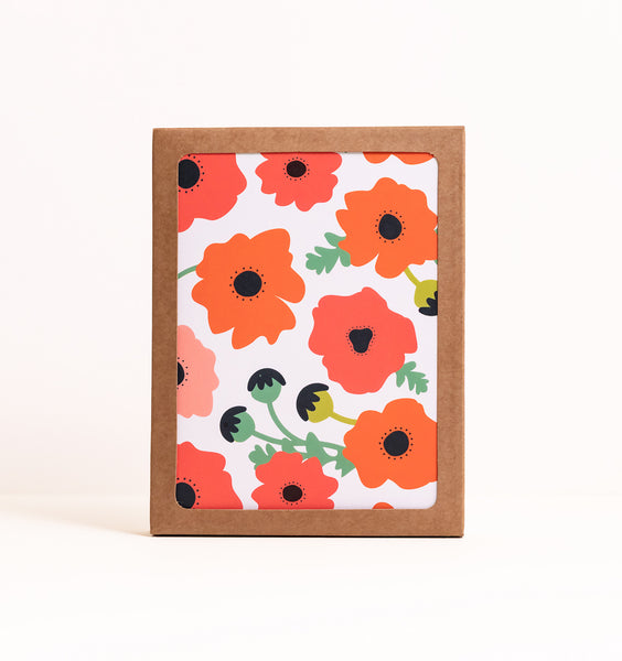 Poppy Field Notecard Set