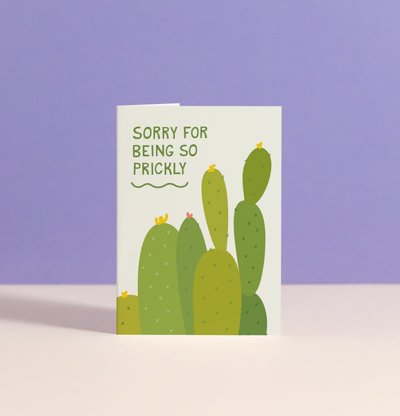 Cactus Apology enclosure card