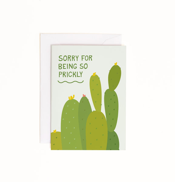 Cactus Apology enclosure card
