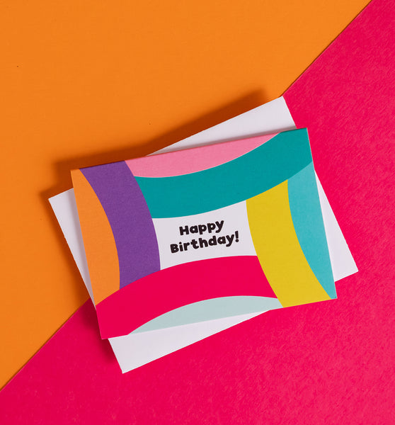 Prismatic Birthday mini card