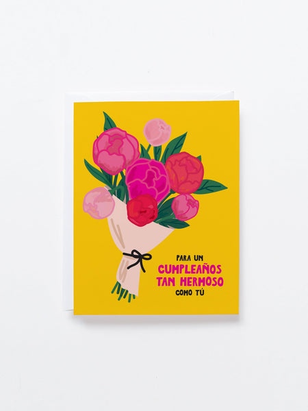 Ramo de Cumpleaños Spanish birthday card