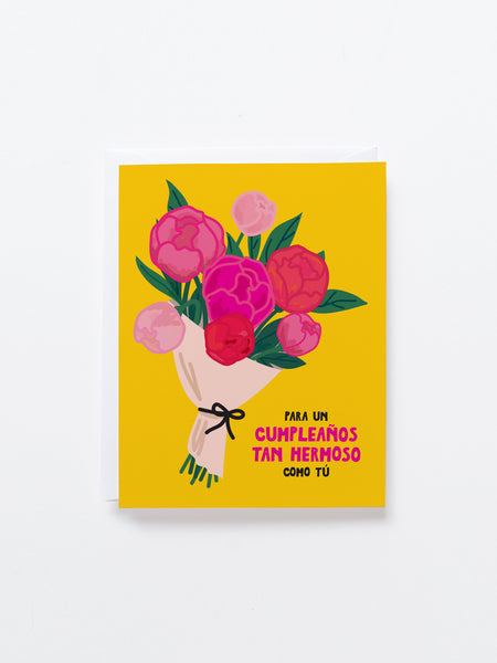 Ramo de Cumpleaños Spanish birthday card