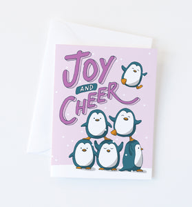 SSP x GA Penguin Holiday Cheer card