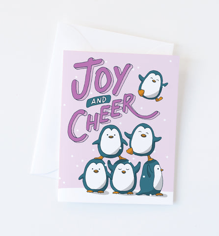 SSP x GA Penguin Holiday Cheer card