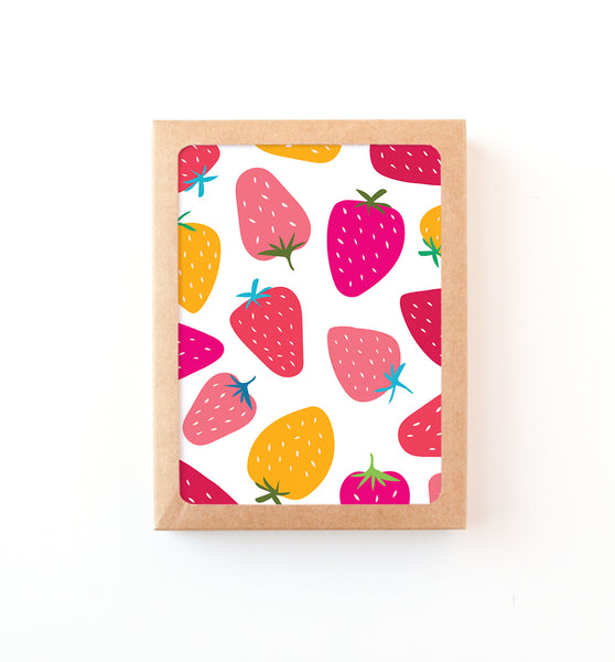 Strawberry Patch Notecard Set