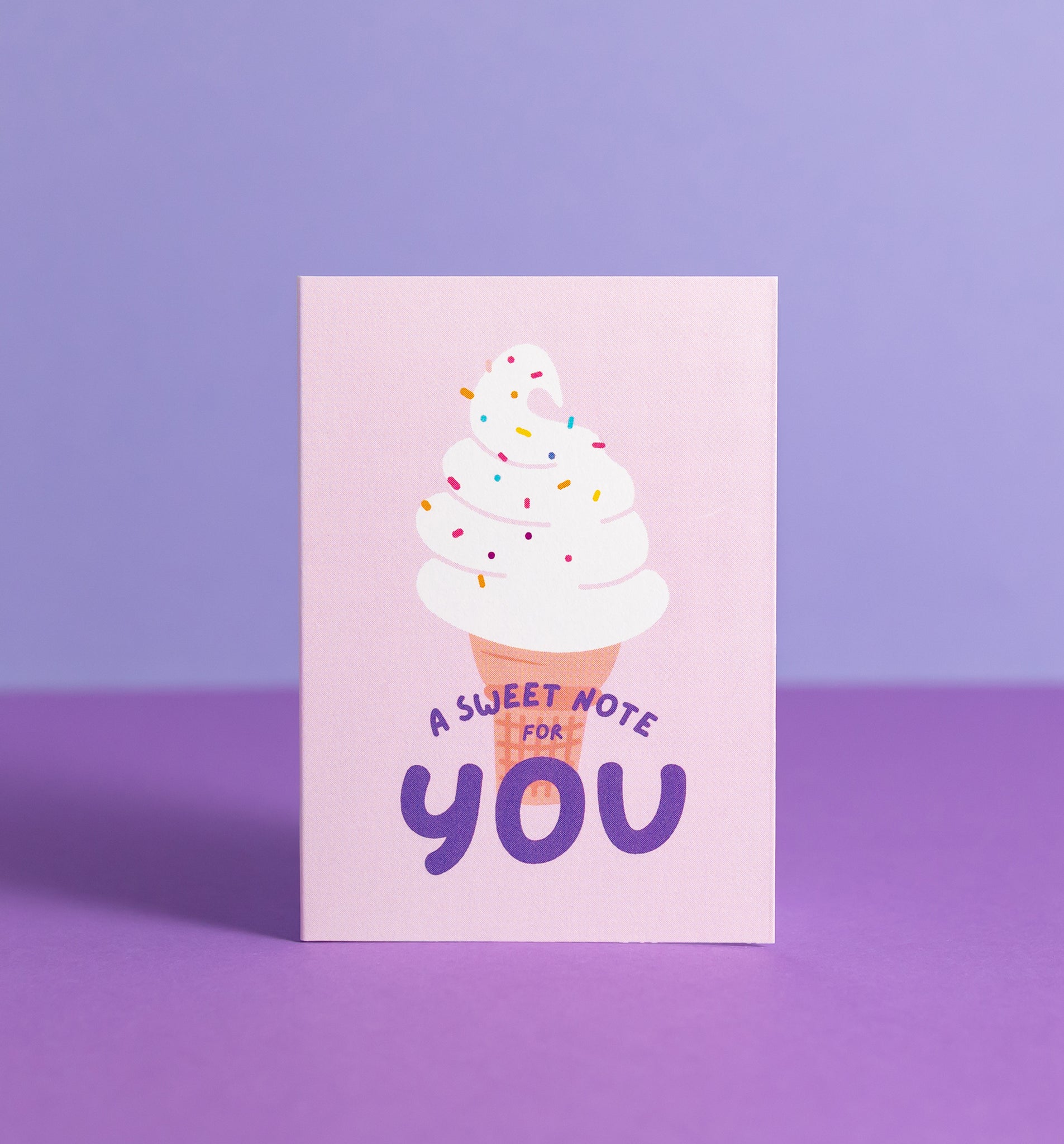 A Sweet Note enclosure card