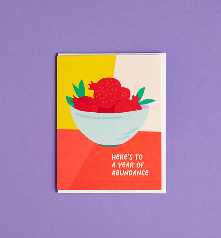 Year of Abundance birthday greeting card