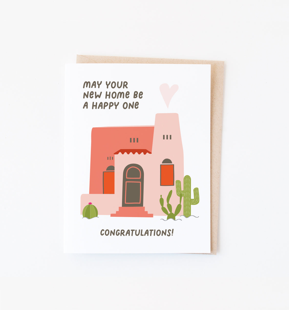 Adobe House housewarming card