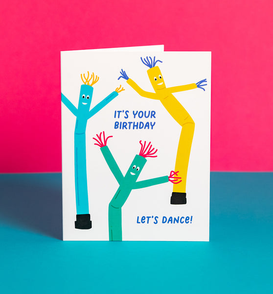 Inflatable Air Dancers birthday card