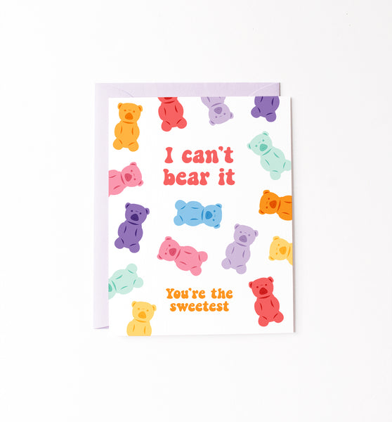 Gummy Bear love & friendship card