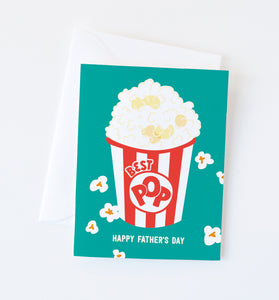 Popcorn Father's Day card
