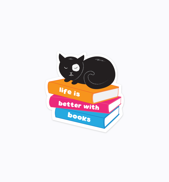 Better with Books sticker