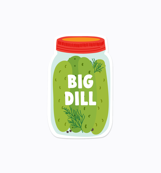 Big Dill pickle sticker