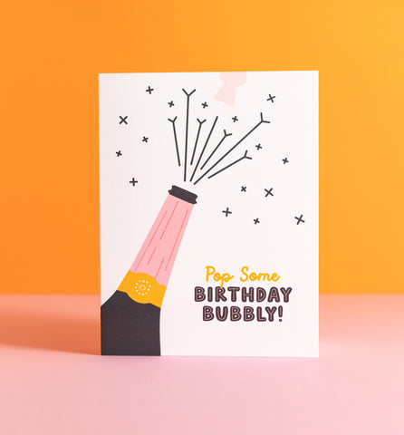 Birthday Bubbly greeting card